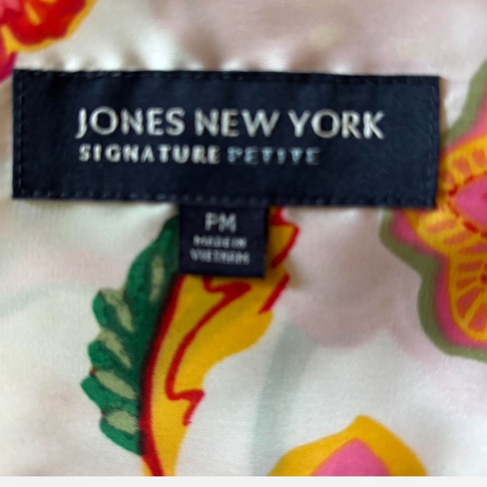 Floral Button-Up Shirt - White With Red Orange Bloom View 5